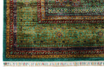 8x10 Green and Green Turkish Tribal Rug