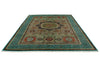 9x12 Green and Turquoıse Turkish Tribal Rug