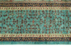 9x12 Green and Turquoıse Turkish Tribal Rug