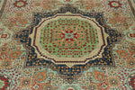 9x12 Green and Turquoıse Turkish Tribal Rug