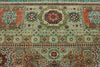 9x12 Green and Turquoıse Turkish Tribal Rug