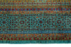 8x10 Green and Turquoıse Turkish Tribal Rug