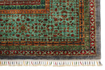 8x10 Purple and Green Turkish Tribal Rug