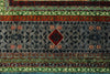 10x13 Green and Gray Turkish Tribal Rug