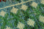10x13 Green and Gray Turkish Tribal Rug