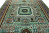 10x13 Green and Gray Turkish Tribal Rug