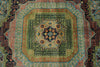 10x13 Light Blue and Multicolor Turkish Tribal Rug