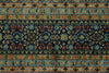 10x13 Light Blue and Multicolor Turkish Tribal Rug