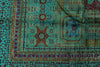 8x10 Turquoıse and Multicolor Turkish Tribal Rug