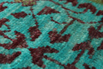 8x10 Turquoıse and Multicolor Turkish Tribal Rug