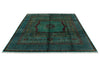 8x10 Turquoıse and Multicolor Turkish Tribal Rug