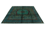 8x10 Turquoıse and Multicolor Turkish Tribal Rug