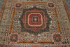 8x10 Gray and Light Blue Turkish Tribal Rug