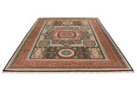 7x10 Rust and Multicolor Turkish Tribal Rug