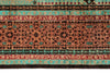 7x10 Rust and Multicolor Turkish Tribal Rug