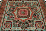 7x10 Rust and Multicolor Turkish Tribal Rug