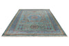 7x10 Light Blue and Green Turkish Tribal Rug