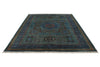 7x10 Light Blue and Green Turkish Tribal Rug