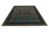 7x10 Turquoıse and Navy Turkish Tribal Rug