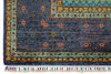 7x10 Turquoıse and Navy Turkish Tribal Rug