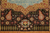 7x10 Black and Gold Turkish Tribal Rug
