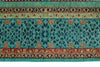 7x10 Light Green and Blue Turkish Tribal Rug