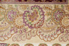 5x7 Purple and Ivory Turkish Silk Rug