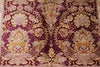 5x7 Purple and Ivory Turkish Silk Rug