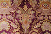 5x7 Purple and Ivory Turkish Silk Rug
