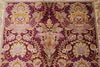 5x7 Purple and Ivory Turkish Silk Rug