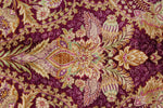 5x7 Purple and Ivory Turkish Silk Rug