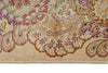 5x7 Purple and Ivory Turkish Silk Rug
