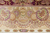 5x7 Purple and Ivory Turkish Silk Rug