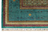 7x10 Green and Blue Turkish Tribal Rug