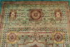 7x10 Green and Blue Turkish Tribal Rug