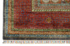 7x10 Light Blue and Red Turkish Tribal Rug