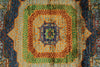 7x10 Multicolor and Blue Turkish Tribal Rug