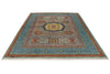 7x10 Multicolor and Blue Turkish Tribal Rug