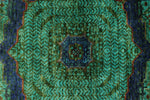 6x8 Turquoıse and Navy Turkish Tribal Rug