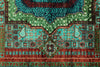 6x8 Turquoıse and Navy Turkish Tribal Rug