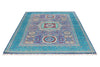 6x8 Purple and Turquoıse Turkish Tribal Rug