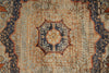 6x8 Light Camel and Navy Turkish Tribal Rug