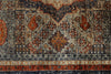 6x8 Light Camel and Navy Turkish Tribal Rug