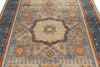 6x8 Light Camel and Navy Turkish Tribal Rug