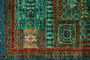 6x8 Turquoıse and Navy Turkish Tribal Rug