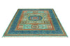 6x8 Turquoıse and Navy Turkish Tribal Rug