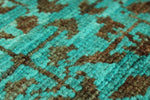 6x8 Light Brown and Turquoıse Turkish Tribal Rug