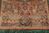 6x8 Light Brown and Turquoıse Turkish Tribal Rug