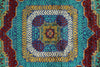 6x8 Turquoıse and Navy Turkish Tribal Rug