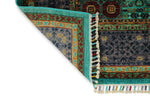 6x8 Light Blue and Gray Turkish Tribal Rug